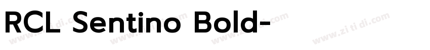 RCL Sentino Bold字体转换